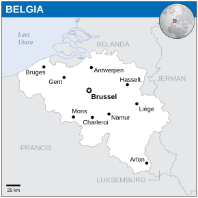Letak Geografis dan Fisik Alami Negara Belgia