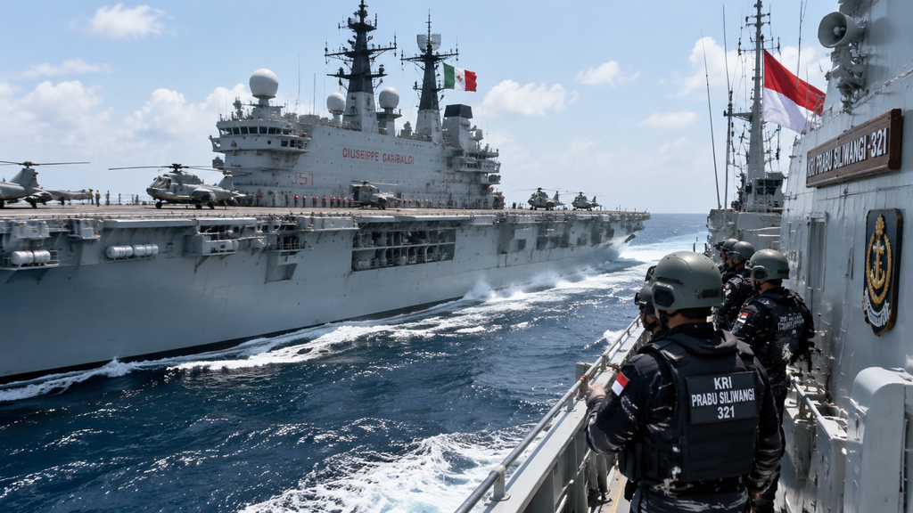 Garibaldi Lintasi ALKI I, Jalur Laut Strategis Kepulauan Indonesia