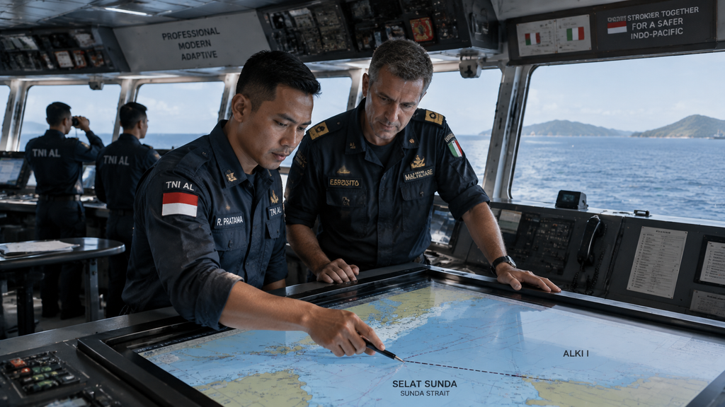Garibaldi Lintasi ALKI I, Jalur Laut Strategis Kepulauan Indonesia