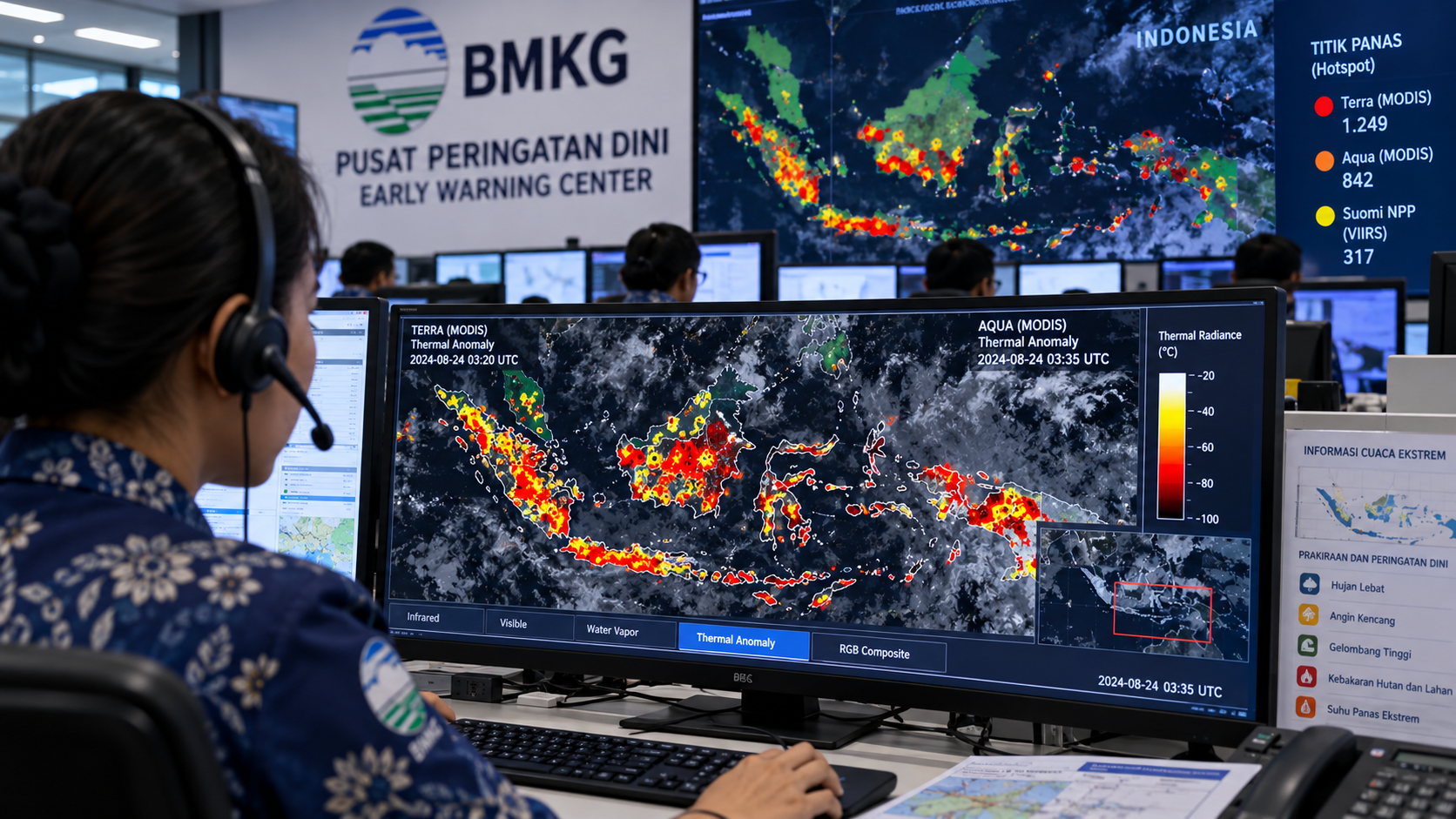 Waspada, 674 Titik Panas di Sumatera, Kalimantan, Papua, dan Maluku: Data BMKG 30 September 2026